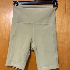 lululemon athletica Beige Bike Shorts
